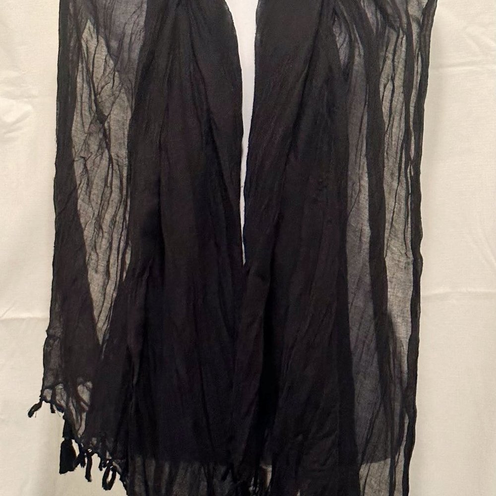 Black sheer shawl/scarf
